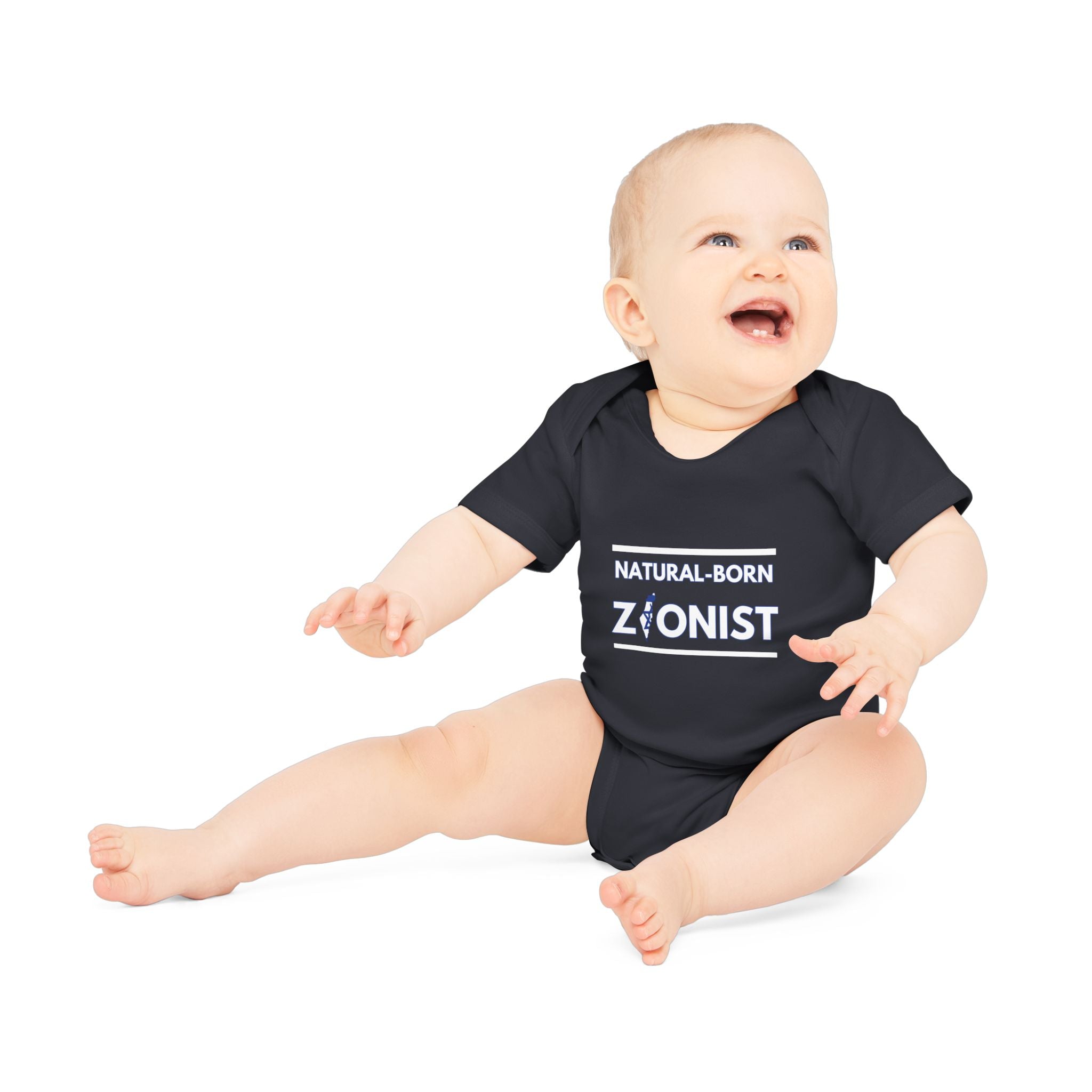 Natural-Born Zionist Organic Baby Bodysuit