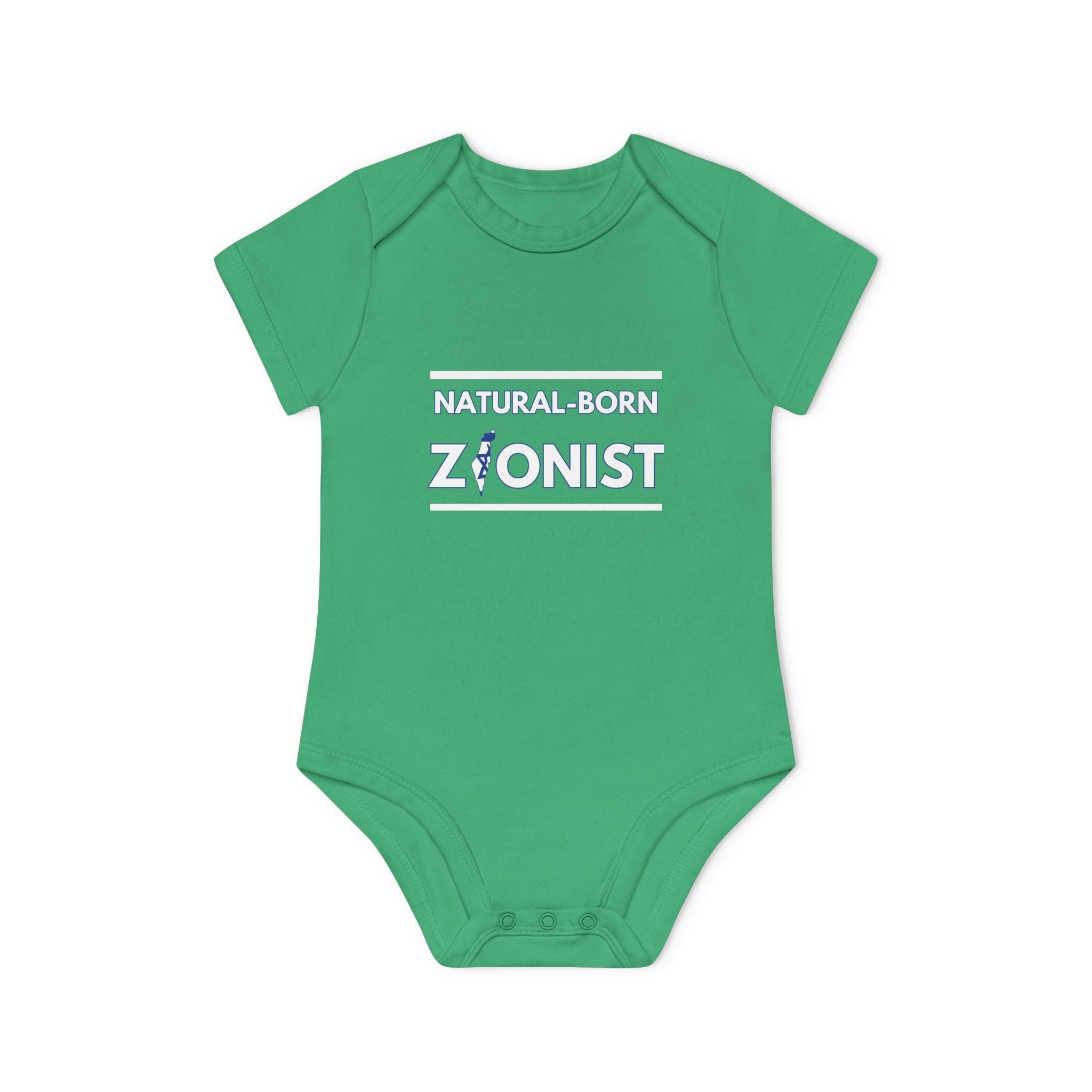 Natural-Born Zionist Organic Baby Bodysuit