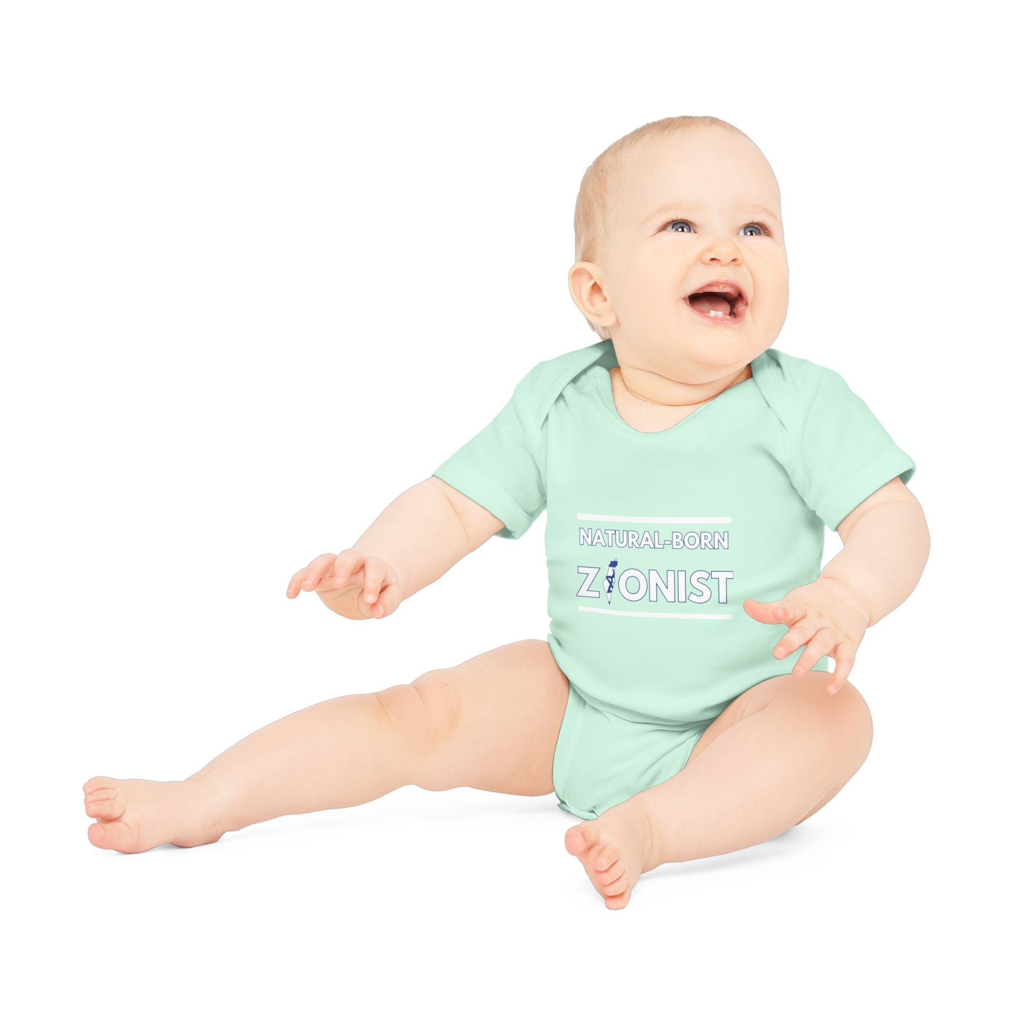 Natural-Born Zionist Organic Baby Bodysuit