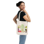 Load image into Gallery viewer, Organic Canvas Tote Bag - A Land of Wheat &amp; Barley Design
