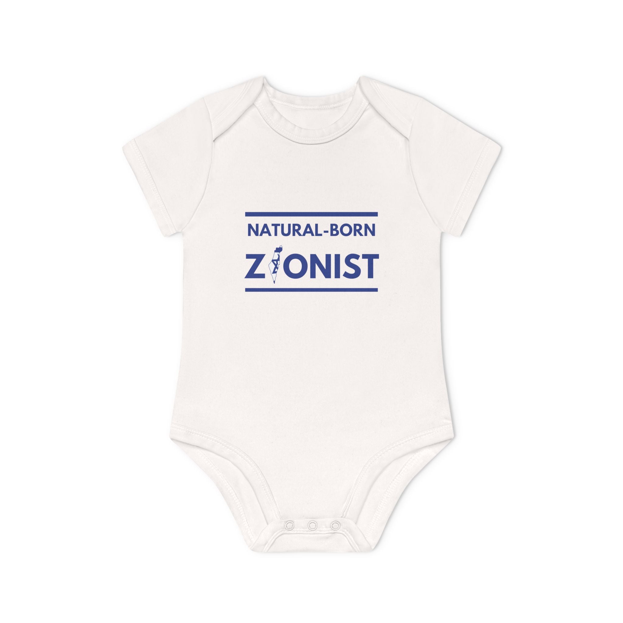 Natural-Born Zionist Organic Baby Bodysuit