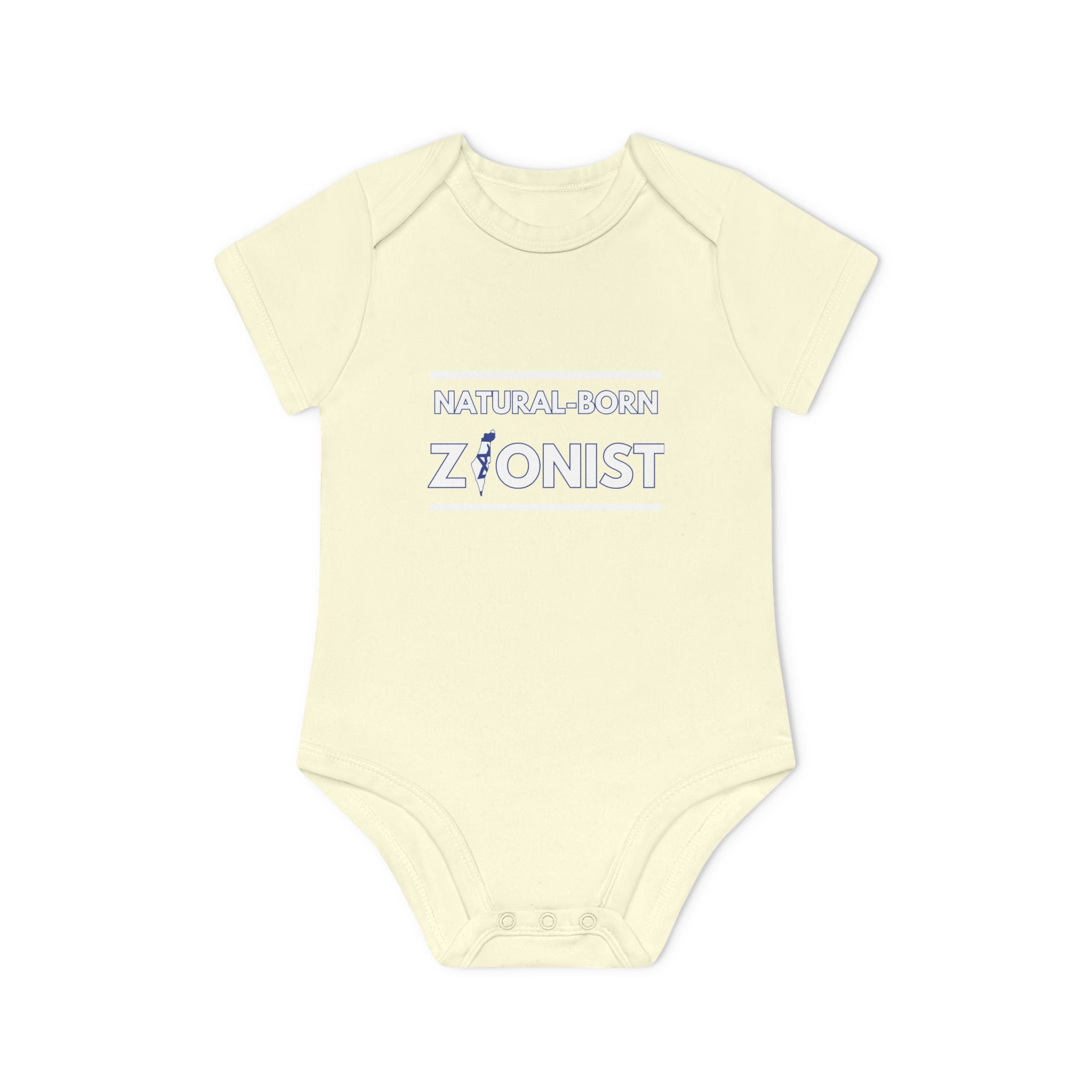 Natural-Born Zionist Organic Baby Bodysuit