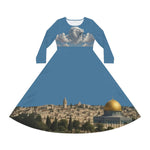 Load image into Gallery viewer, Lion of Zion Modest Dress - Jerusalem Inspired
