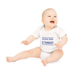 Load image into Gallery viewer, Natural-Born Zionist Organic Baby Bodysuit
