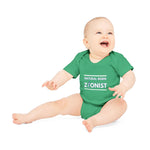 Load image into Gallery viewer, Natural-Born Zionist Organic Baby Bodysuit
