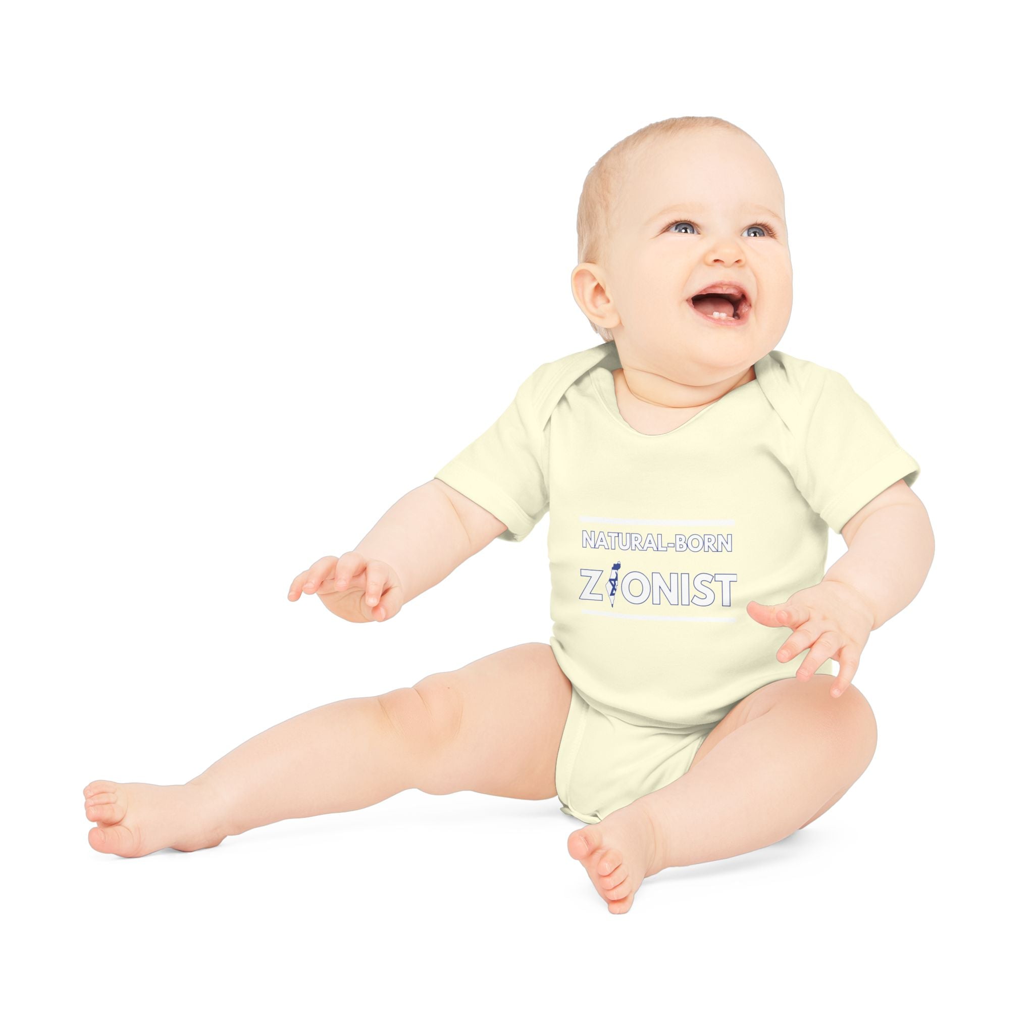 Natural-Born Zionist Organic Baby Bodysuit