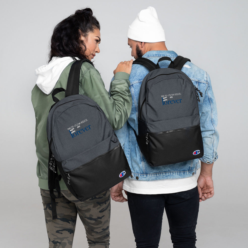 The People of Israel Are Forever Embroidered Champion Backpack